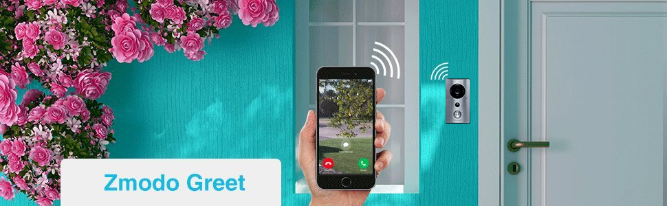 Amazon.com: Zmodo Smart Greet Wi-Fi Video Doorbell - Cloud