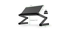 premium quality adjustable height angle ergonomic aluminum laptop riser stand cooling lap desk