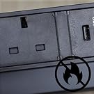 USB-Verlängerungskabel, 4-fach, mit Steckplätzen, Stecker für Küche, Netzteil, lang, Schwarz