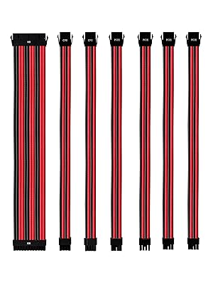 Cooler Master PVC PSU Extension Cable Kit - 16AWG with 3-Layer PVC ...