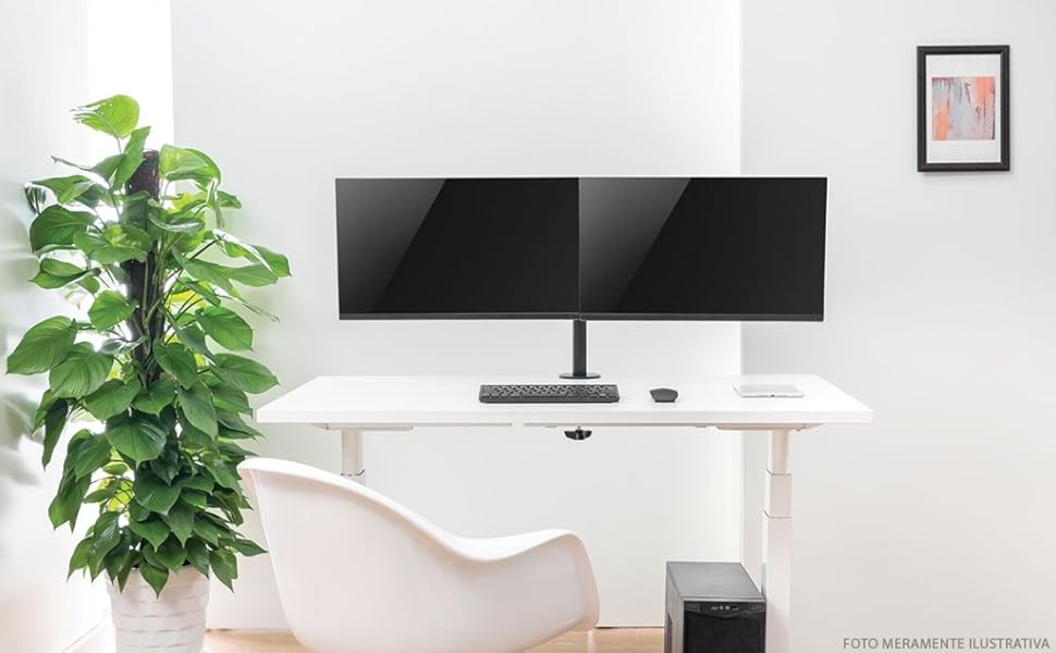 Suporte Para 2 Monitores 13'' 32'' Sm-341A, PCYES, 31587