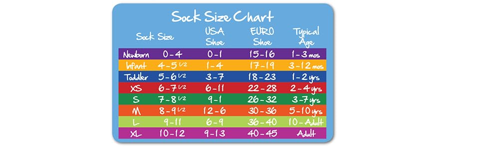 jefferies socks size chart
