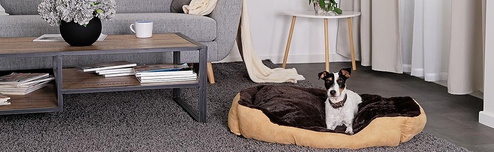 Hundebett Beige / Braun