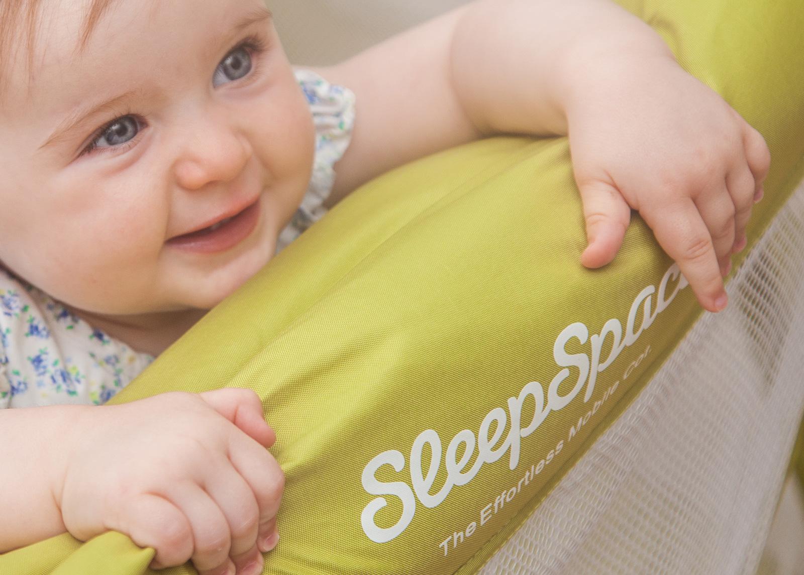 BabyHub Travel Cot with Mosquito Net and White Tepee, Orange Amazon.co