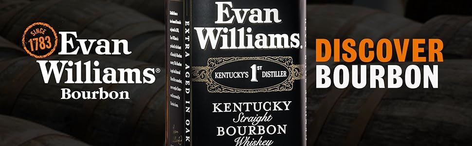 Evan Williams Kentucky Straight Bourbon Whiskey | 70cl | 43 ...