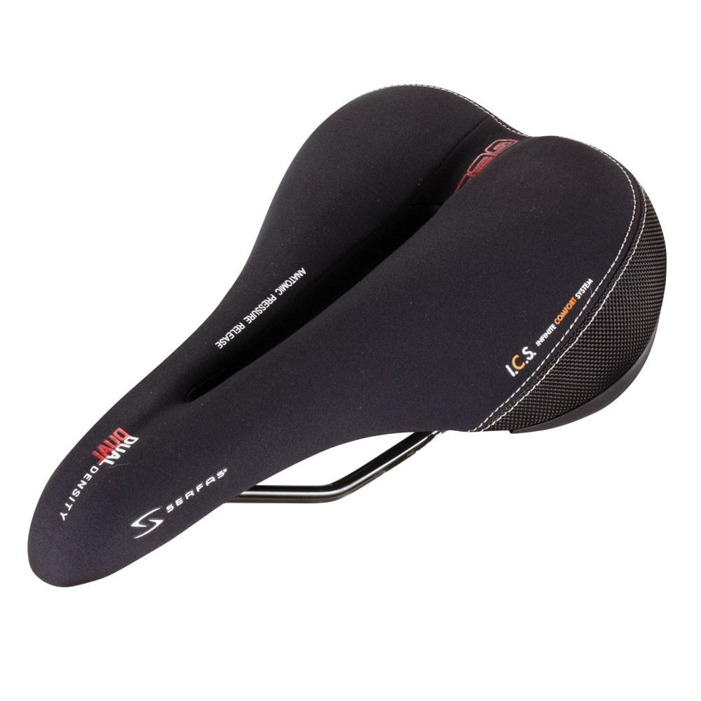 Serfas Dual Density Men's Bicycle Saddle with Cutout