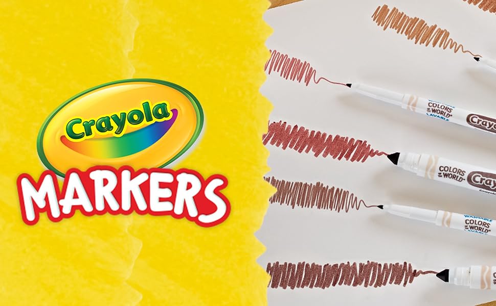 Crayola Colors of the World Markers 6 Pack (24ct), Skin