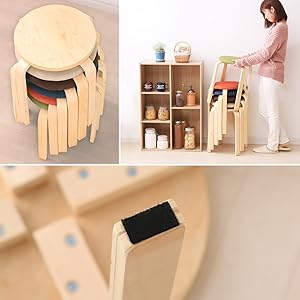 アイリス 椅子 木製 スツール ネイビー ファブリック SL-02F 6脚セット アイリス 椅子 木製 スツール ネイビー ファブリック SL-02F 6脚