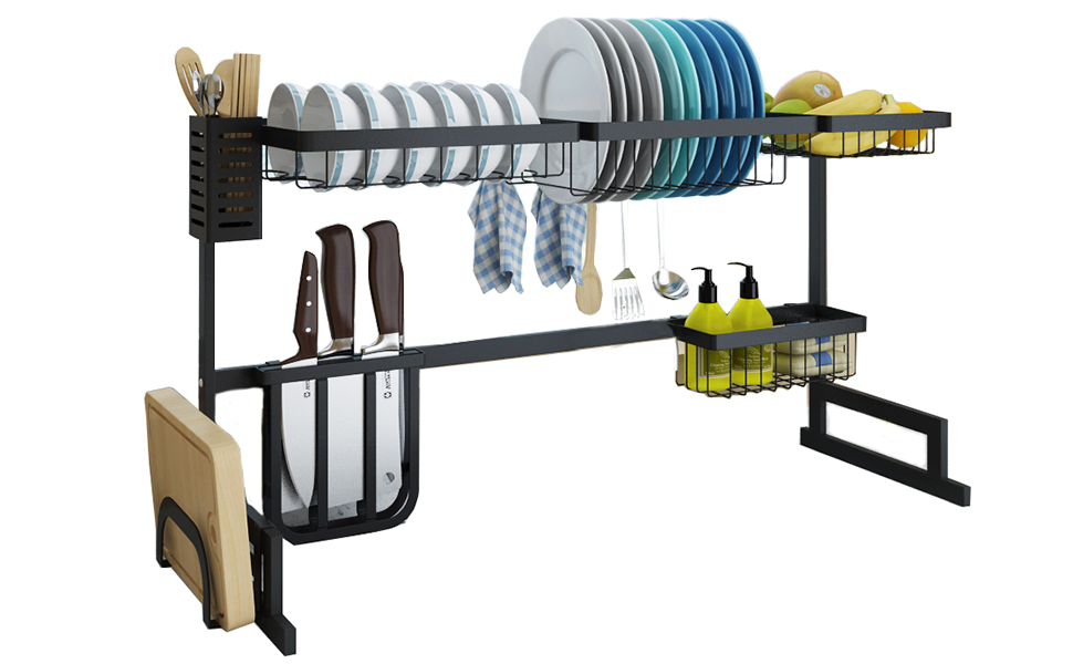 COVAODQ Dish Drying Rack Over Sink, Drainer Shelf for