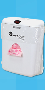 Tampons, Pads, Sanitary napkins, receptacle, trashcan, Feminine Hygiene, hands free, no touch, white