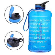 Large 1 Gallon Water Bottle,128oz Big Sports Water Bottle with 2 Replacement Lid, Straw/Motivational Time Marker/Hand Strap,Leakproof BPA Free Water Jug for Gym Fitness Workouts Camping Outdoor 20 82e710ac ce2f 4e03 9b35 2e91845c6756. CR0,0,220,220 PT0 SX220 V1