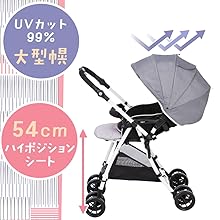 Amazon.co.jp: ピジョン A型ベビーカー軽量4.4kg ハイシート