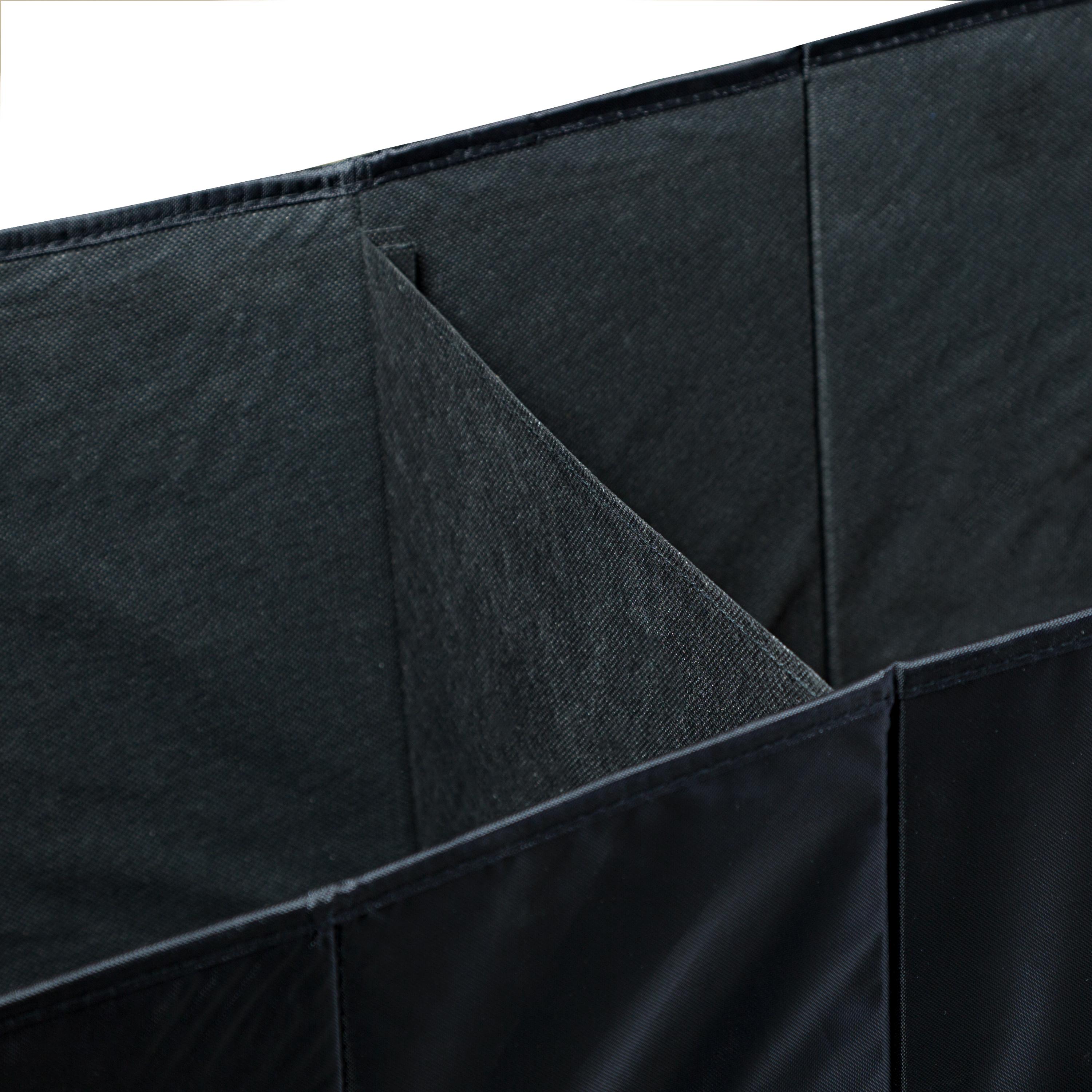 HoneyCanDo SFT01166 Soft Storage Chest, Black Folding Trunk