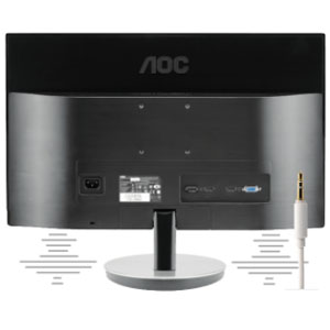 AOC E2460SH 60,96 cm Monitor schwarz: Computer & Zubehör