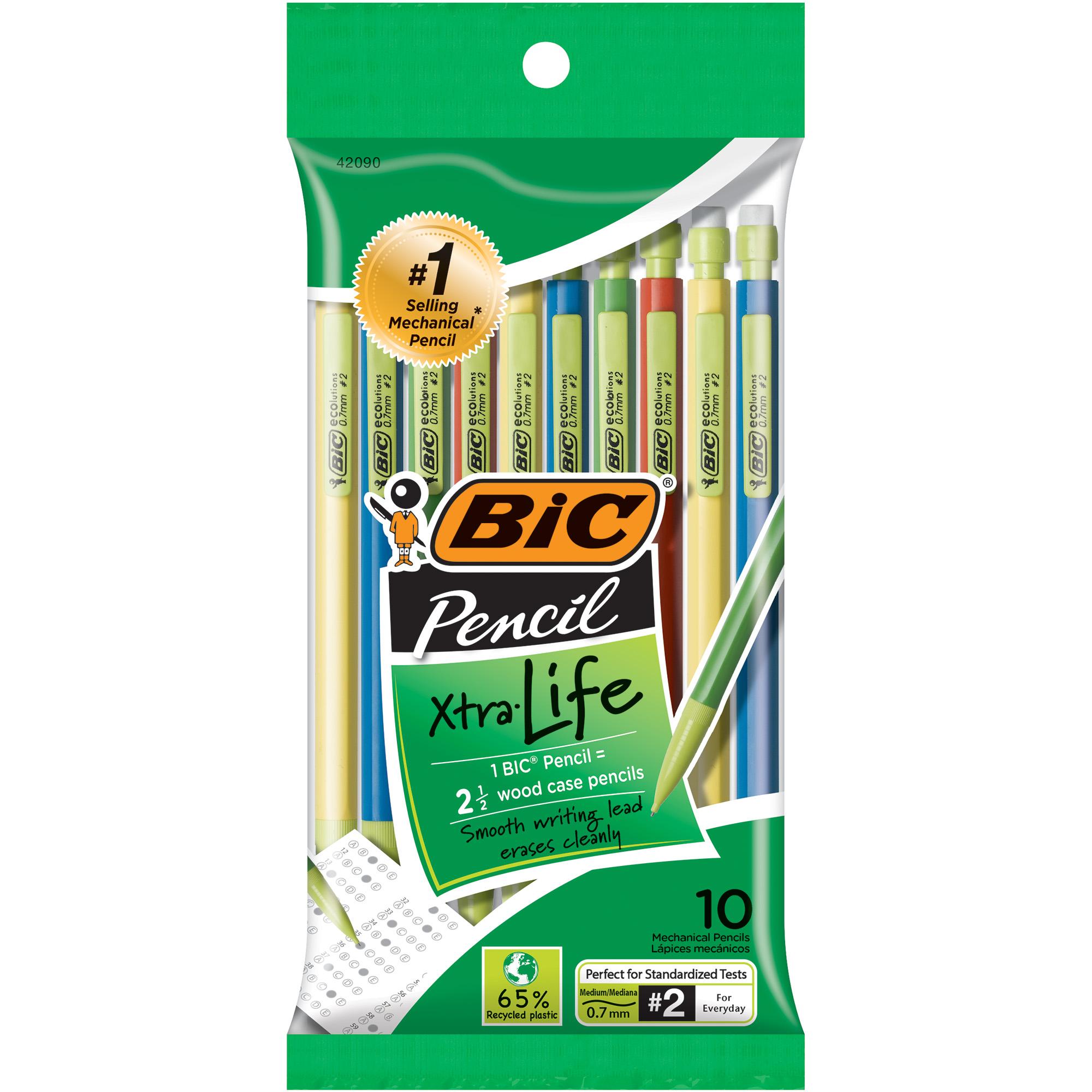 BIC Xtra Sparkle Mechanical Pencil, Colorful Barrel, Medium Point (0