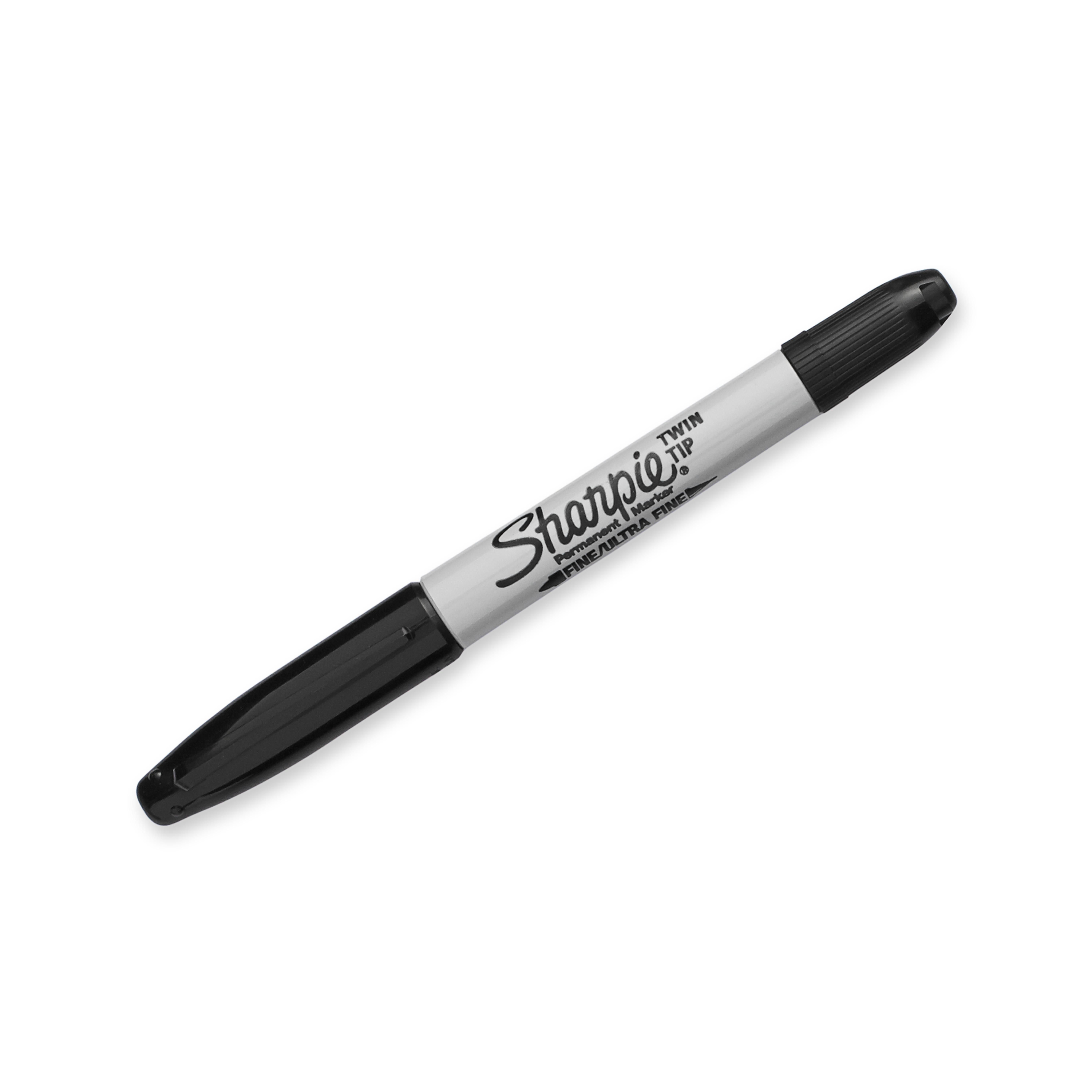 Sharpie TWIN TIP Marker Permanent, Permanent Marker Fine + Ultra Fine, 2Carded, Black Ink
