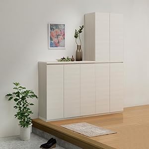 Amazon｜白井産業 下駄箱 シューズ ラック 靴箱 幅90.2 高さ95.1