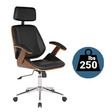 Armenliving,Office,Chair,durable,chrome,steel,solid,foundation,high weight capacity,desk chair