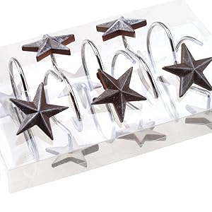 Amazon Com Agpteka Star Decorative Shower Curtain Hooks Set Of