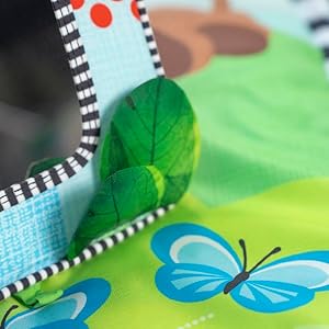 Baby Einstein Discovery Garden Tummy Time Mat & Mirror, Ages 0+ Months