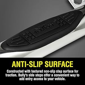 Bully,side step,truck accessories,durable,support,anti-slip,easy to install,rugged,customizable,pair