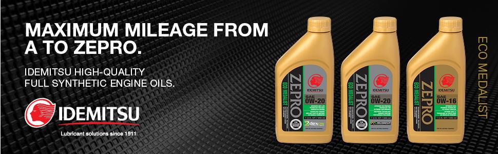 Amazon.com: ZEPRO Eco Medalist 0W-16 Engine Oil - 5QT, Dark Brown