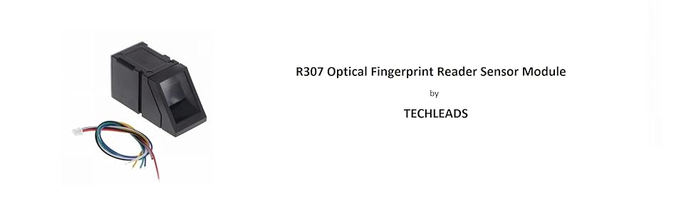 Techleads R307 Optical Fingerprint Reader Sensor Module (Multicolour, 3 ...