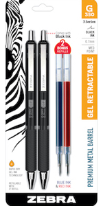 zebra pen steel collection, G-350 ballpoint pen, premium writing instruments, 3 series