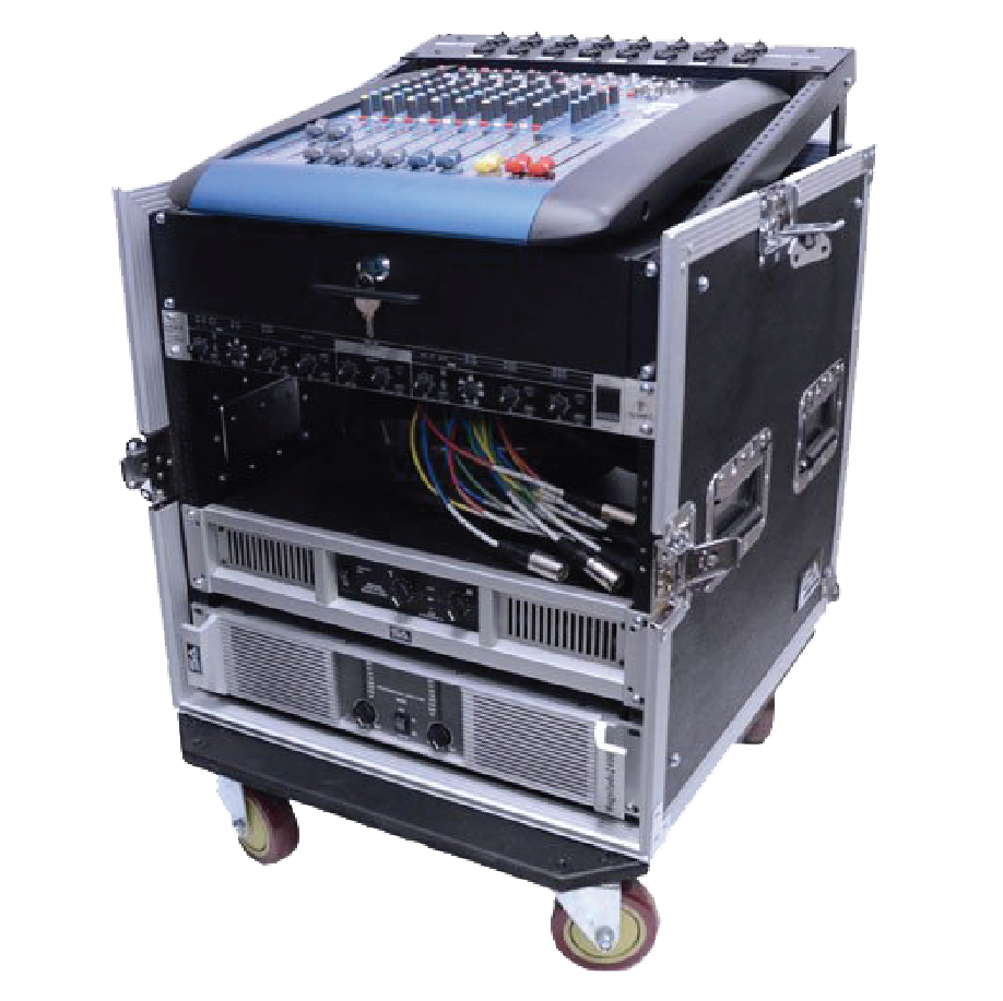 Seismic Audio SAMRC12U 12 Space Rack Case with Slant