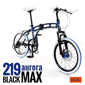Amazon Doppelganger インチ 折りたたみ自転車 パラレルツインチューブフレーム採用モデル Blackmaxシリーズ Aurora 219 ドッペルギャンガー Doppelganger 折りたたみ自転車