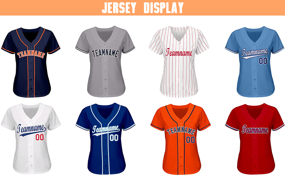 Custom ladies baseball jerseys Clearance