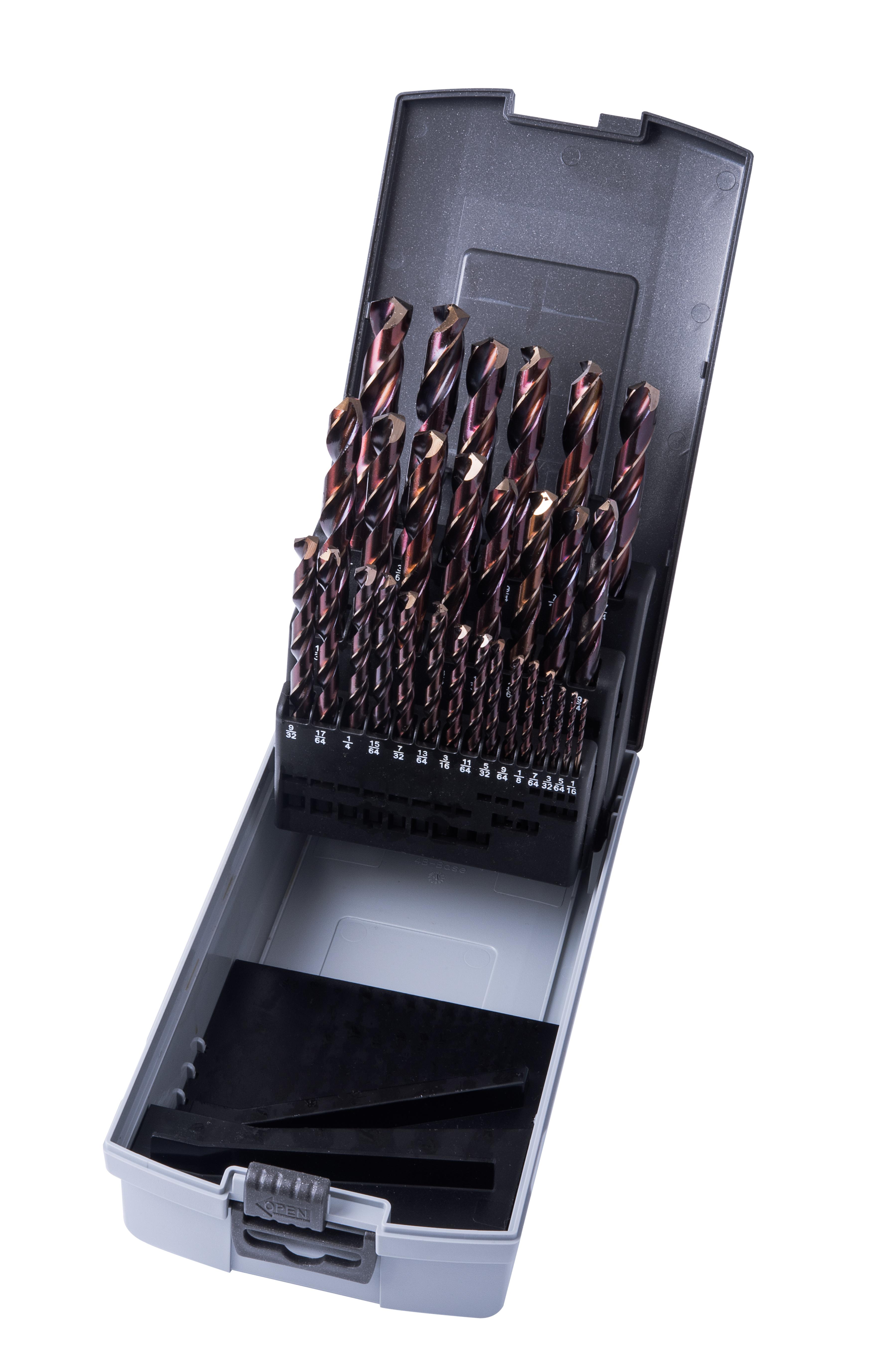 Precision Twist C29HX10 High Speed Steel Jobber Length Drill Bit Set