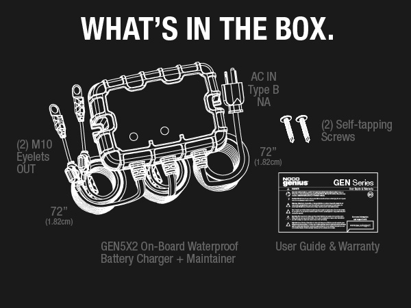 GEN5X2, 2-Bank, 10-Amp Fully-Automatic Smart Marine Charger, 12V Onboard Battery Charger
