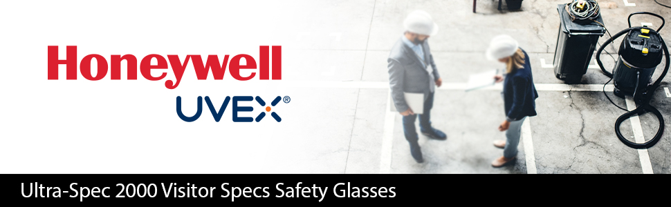 Honeywell Uvex Ultra-Spec 2000 Visitor Specs Safety Glasses with Clear Uvextreme Anti-Fog Lens (S0250X)