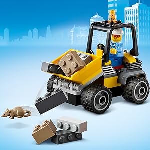 中イーグル LEGO City Roadwork Truck Mini-Digger Speed Build & Review