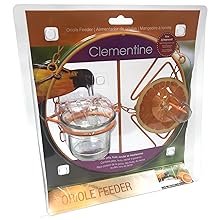 Heath Clementine Double Cup Oriole Feeder 11 CF-144, oriole feeder, bird feeder, jelly jar feeder, orange feeder, backyard birds, heath