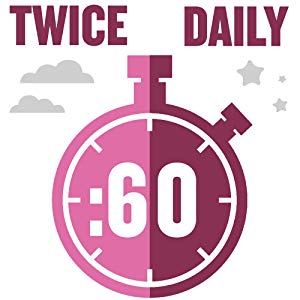 Rinse vigorously for 60 seconds twice daily