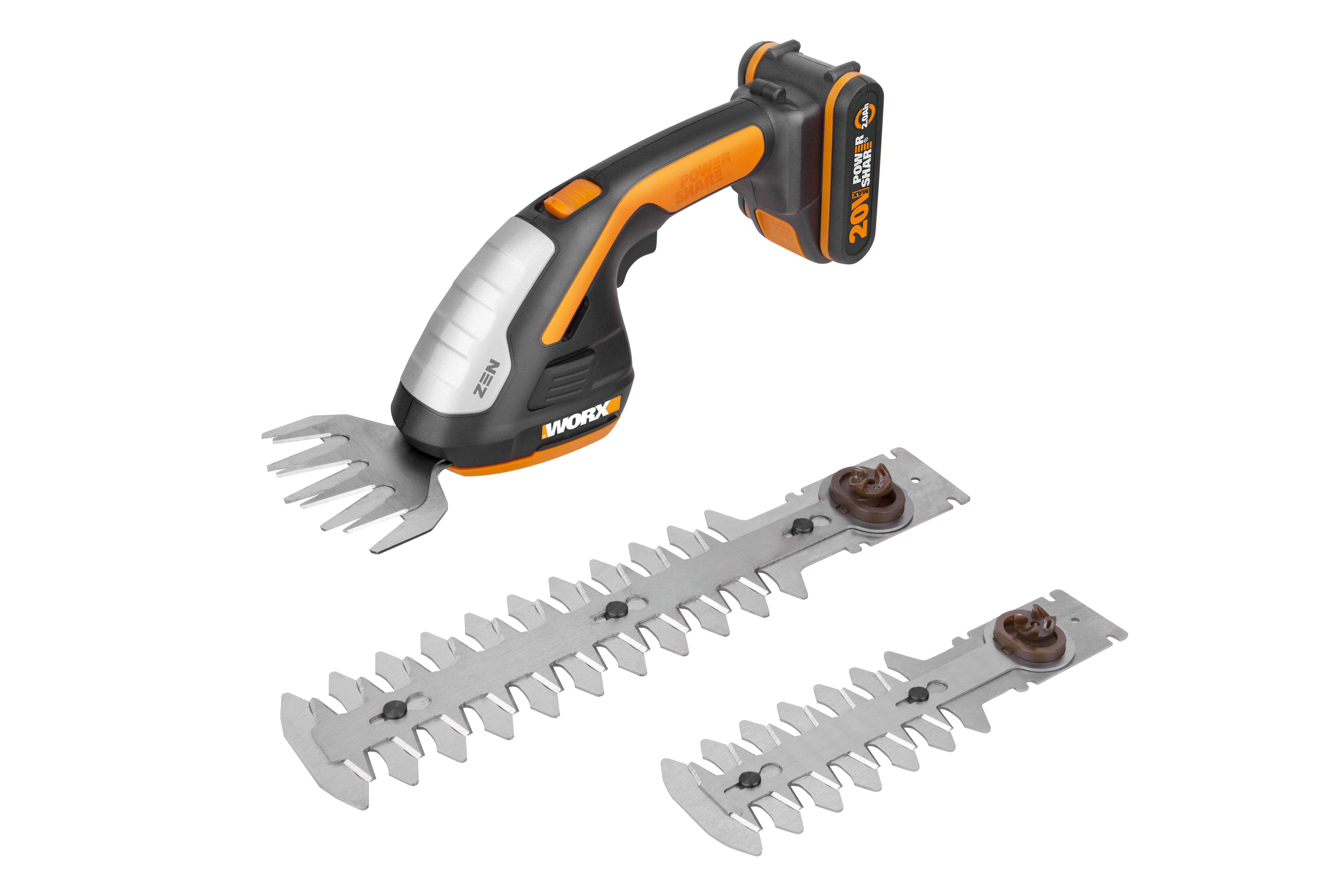 WORX WG801E 20V ZEN Cordless Shrub/Grass Shear Amazon.co.uk DIY & Tools