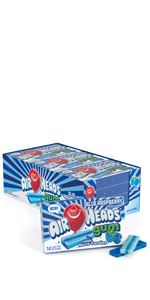 Airheads Candy SugarFree Chewing Gum with Xylitol, Blue