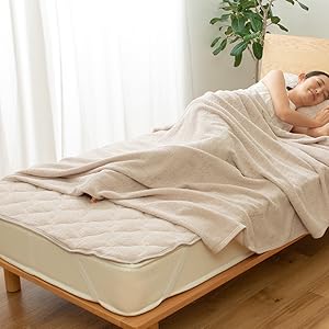 Amazon.co.jp: ナイスデイ タオルケット ベージュ ダブル (180
