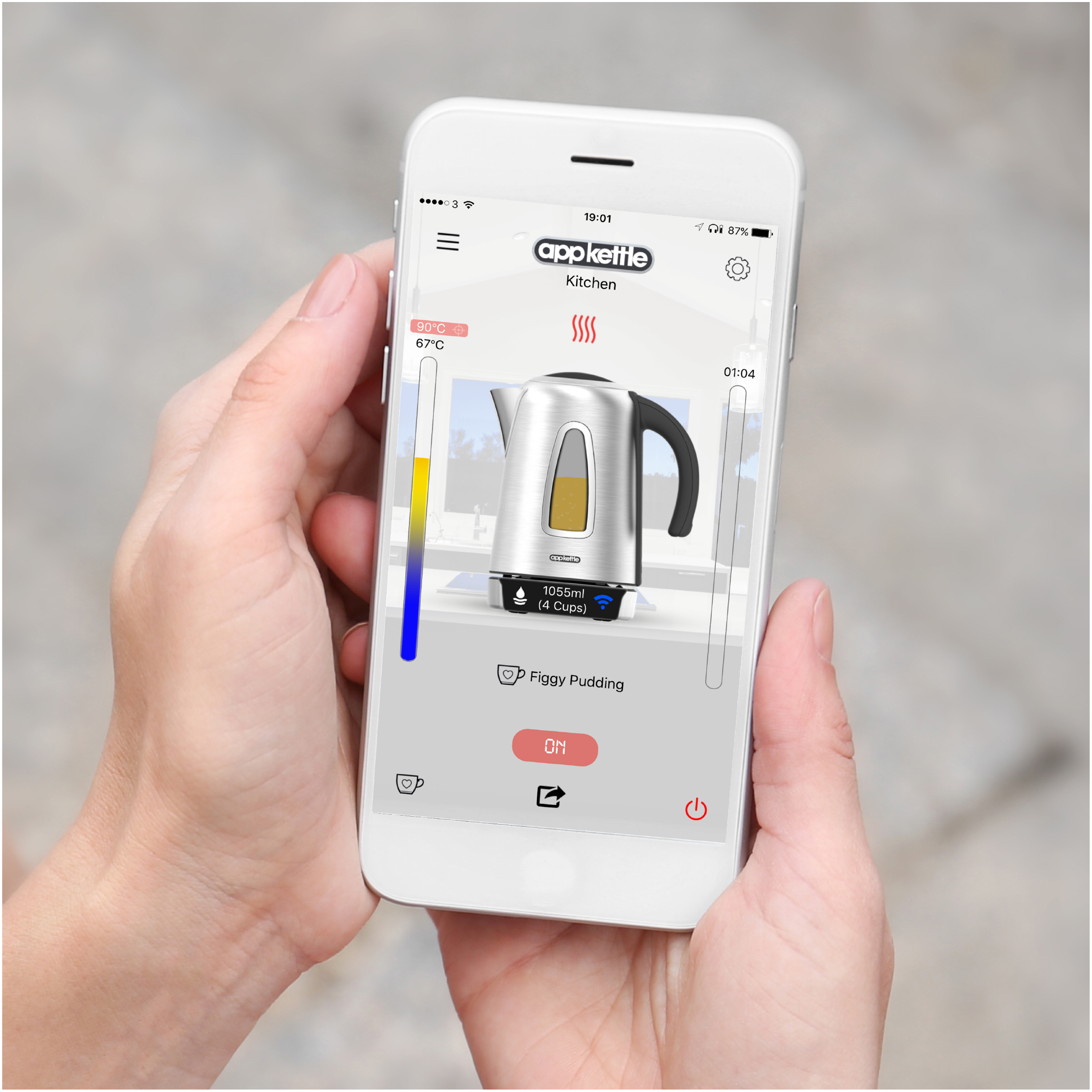 appkettle ak000001 1.7L 2400 W Black, Stainless Steel Electrical