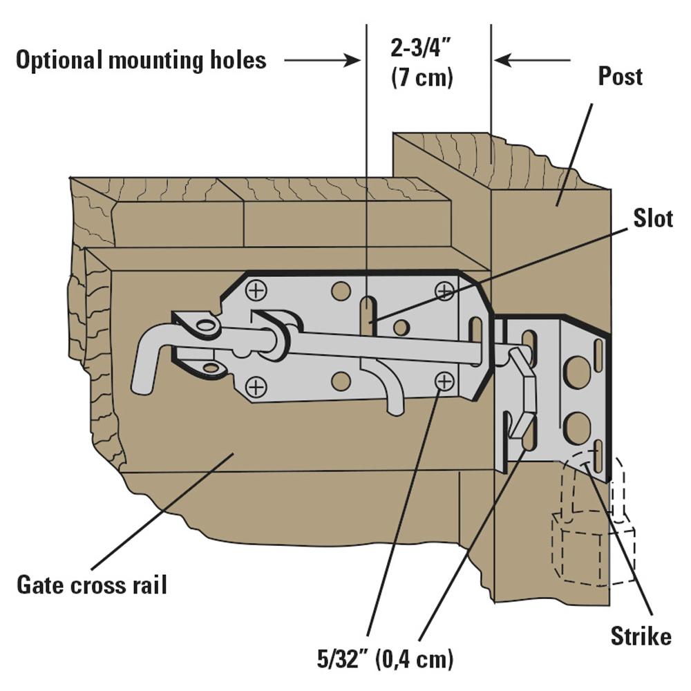 National Hardware N178616 27 Ornamental Gate Latches in Black, to 3