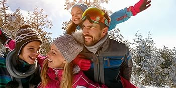 Stock winter-time family photo