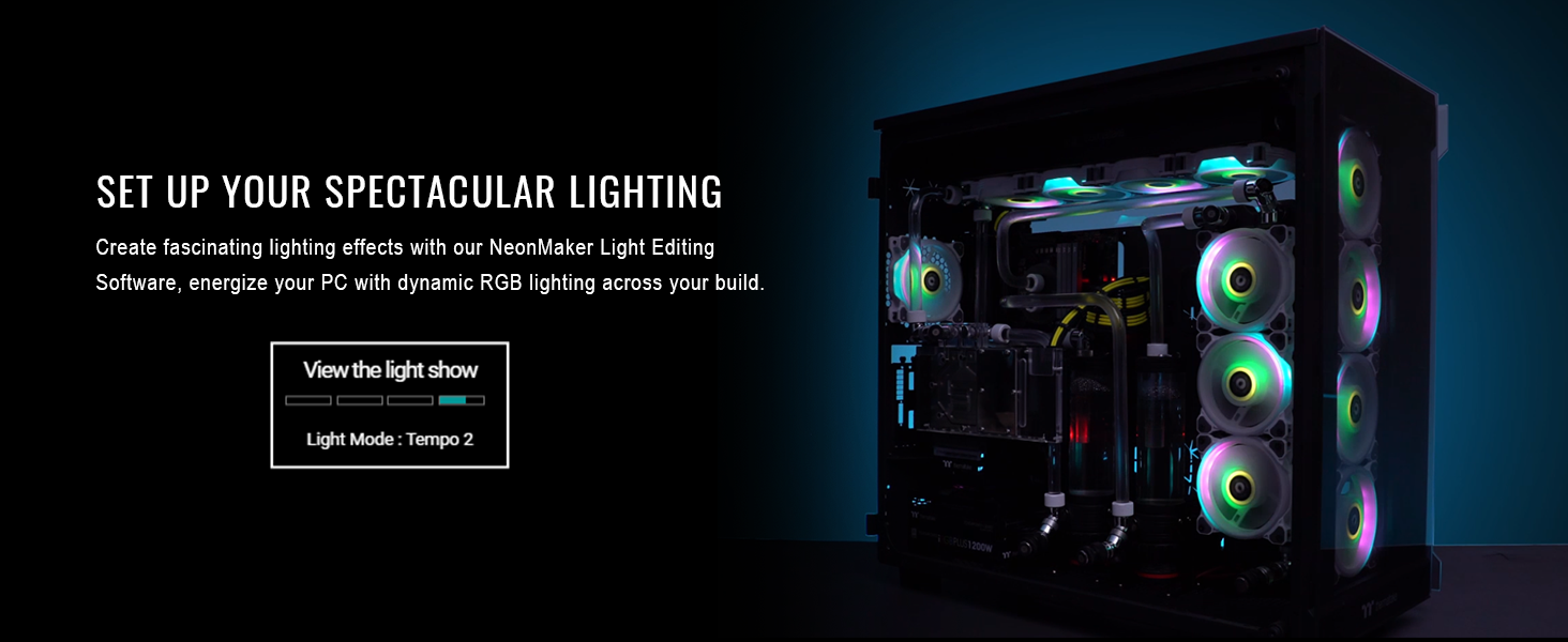Riing Quad RGB Fan Black