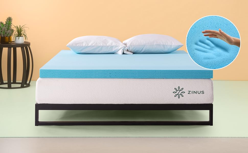 Zinus 2 Inch Gel Memory Foam Mattress Topper, Full Amazon.ca Home