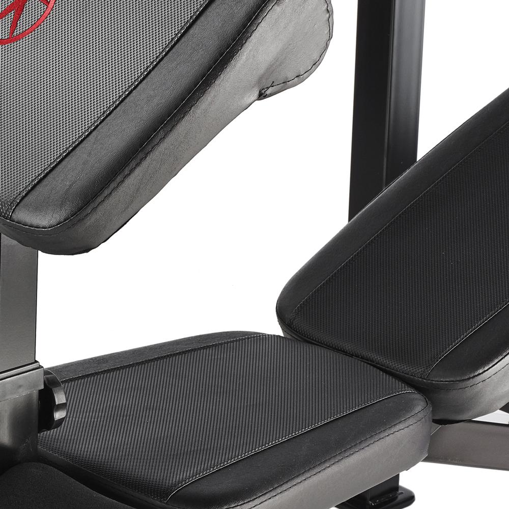 Marcy Eclipse BE5000 Olympic Weight Bench with Rack, Arm Curl Pad and