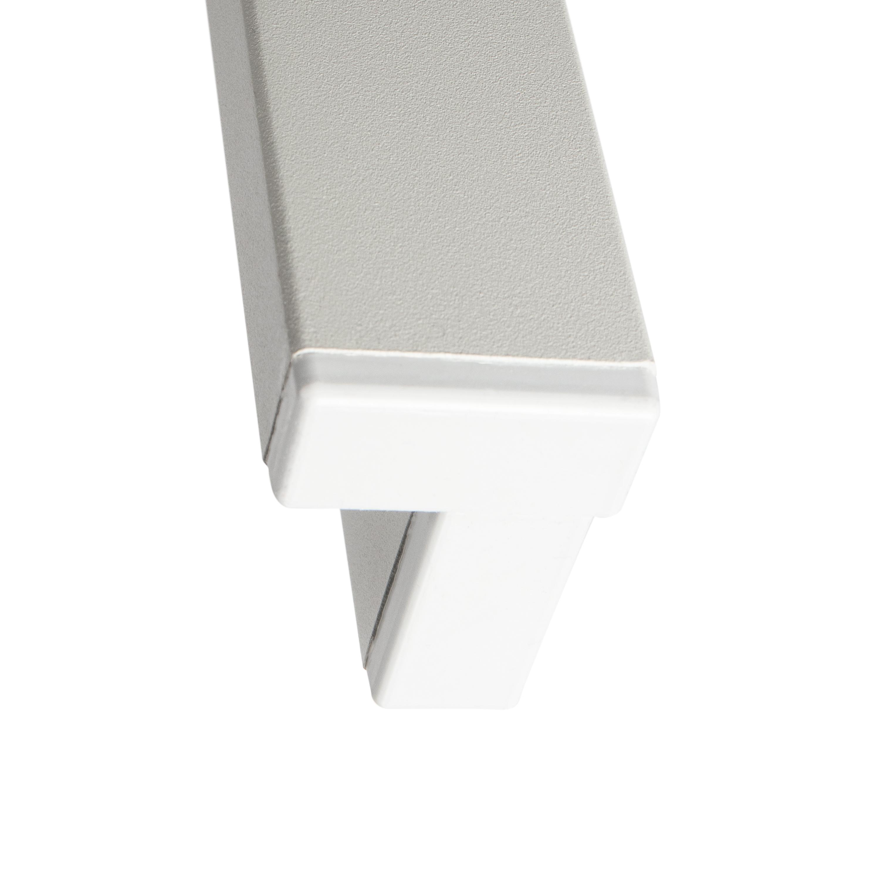 Vanage Aluminium Gartentisch in Grau mit Strukturierter Glasplatte in