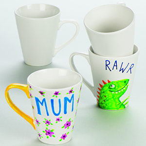 Large Contemporary Porcelain Mugs