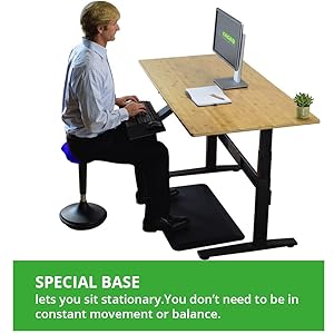ergonomic adjustable height swivel active sitting balance exercise chair bar stool