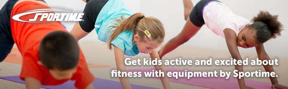 Get kids active and excited about fitness with equipment by Sportime.